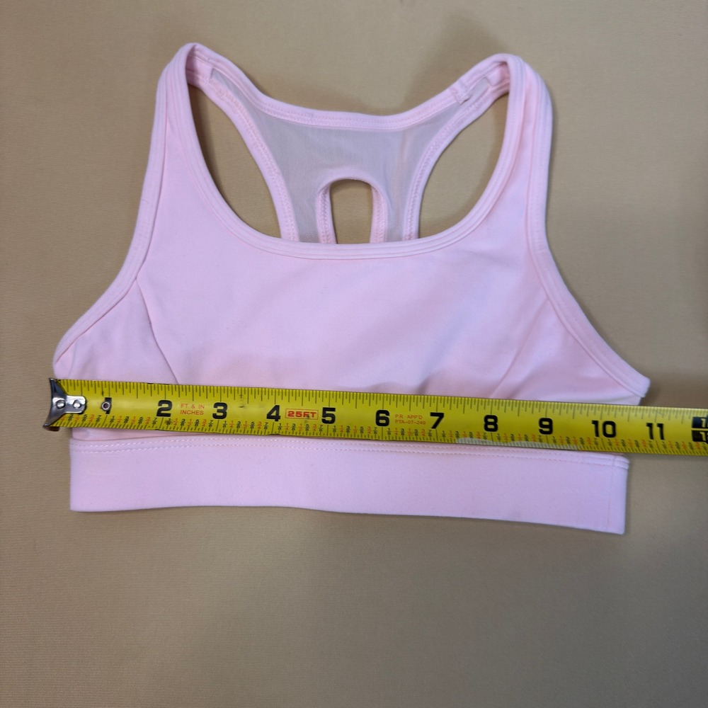 NEW‎ All in Motion Girls Sports Bra Size S 6/7 Pink Mesh Back Activewear - Picture 2 of 6